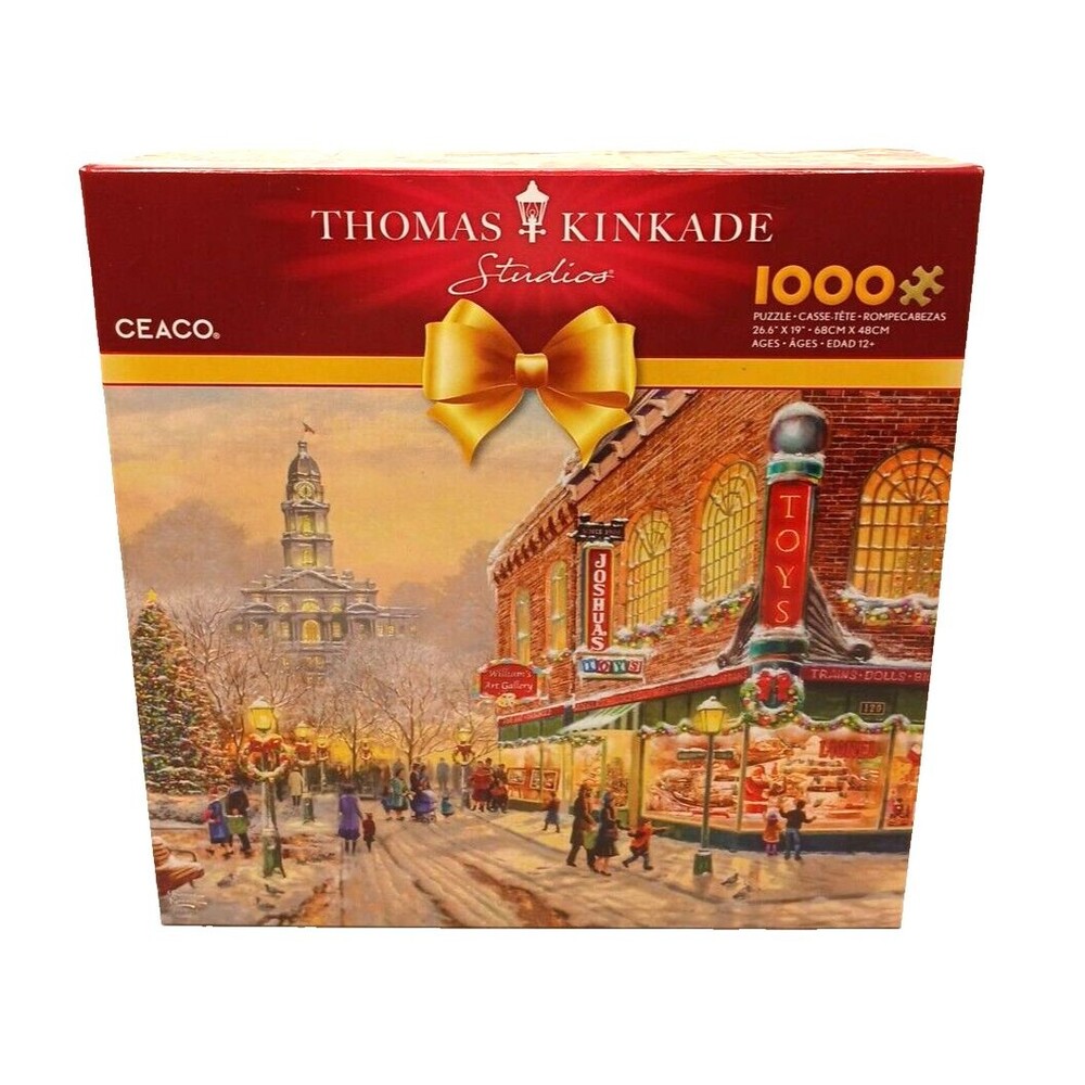 Thomas Kinkade Puzzle Studios A Christmas Wish Lionel 1000 Piece New Sealed